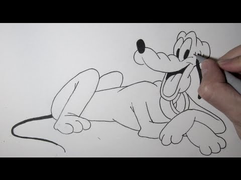 480x360 how to draw pluto step - Pluto Disney Drawing