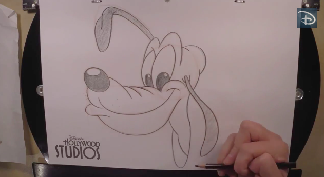 631x345 learn to draw mickey's pal, pluto - Pluto Disney Drawing