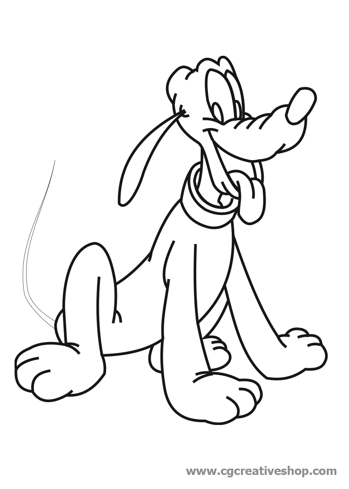 720x1008 pluto - Pluto Disney Drawing