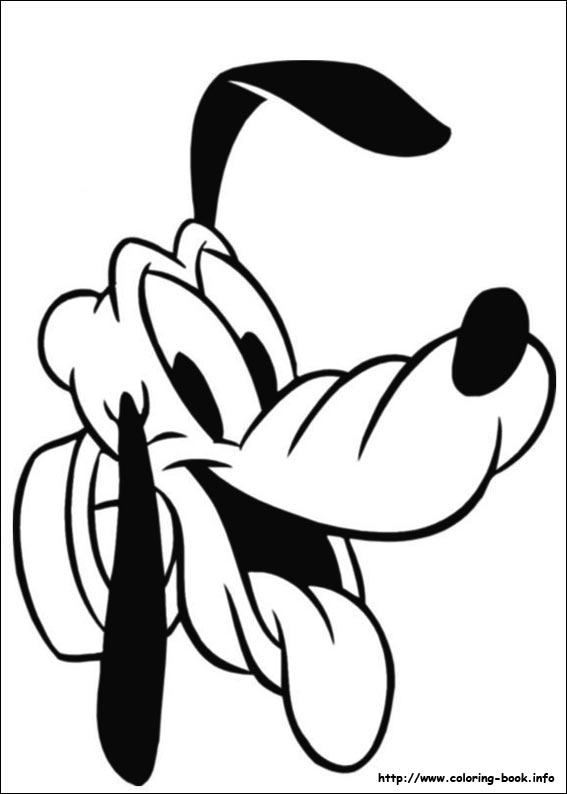 567x794 pluto coloring pages on coloring - Pluto Disney Drawing