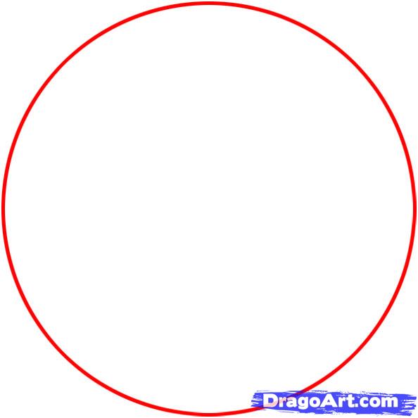 594x594 How To Draw A Planet, Step - Pluto Planet Drawing