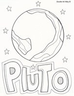 152x198 Planet Pluto Coloring Pages - Pluto Planet Drawing