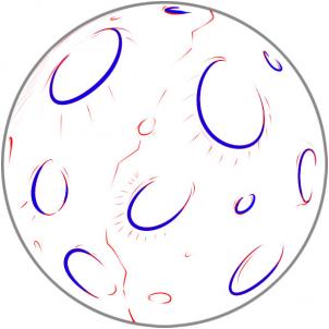 302x302 Drawing Printout How To Draw A Planet - Pluto Planet Drawing