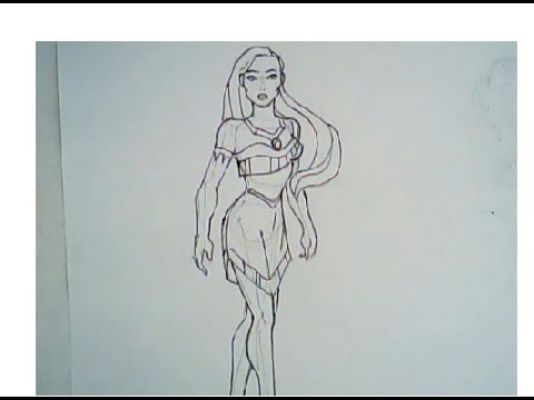 480x360 how to draw pocahontas - Pocahontas Drawing
