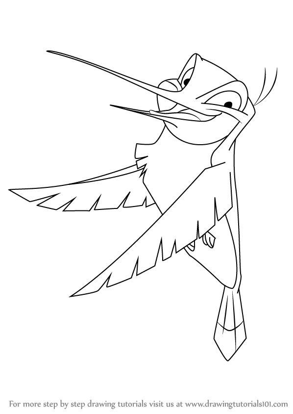 598x844 learn how to draw flit from pocahontas - Pocahontas Drawing
