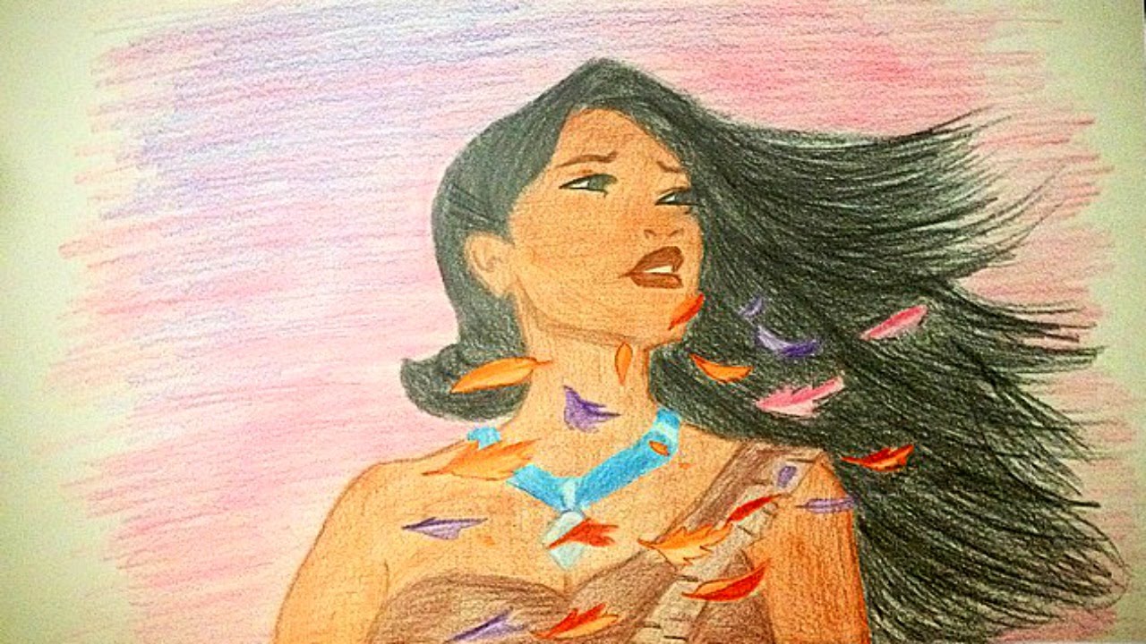 1280x720 drawing disney princess pocahontas - Pocahontas Drawing