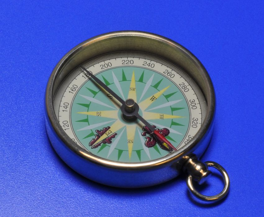 850x697 finding your position using a conventional pocket compass - Pocket Compass Drawing
