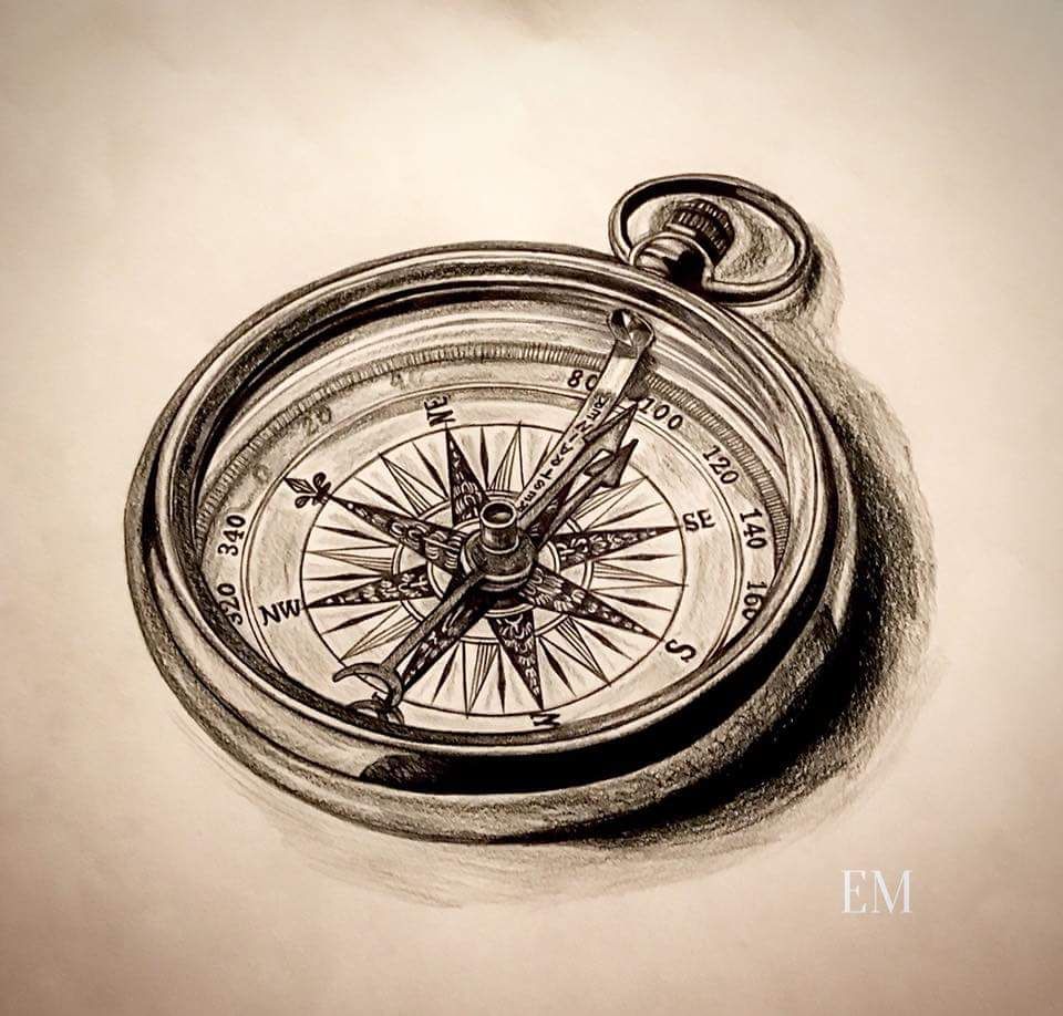 geometric compass drawing