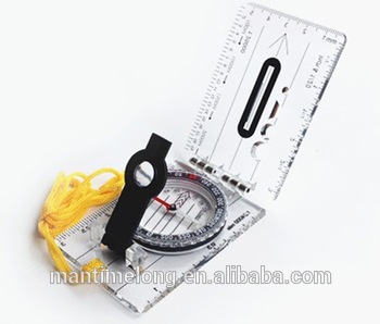 350x298 Transparent Drawing Compass Map Scale Mini Hanging Ring Type - Pocket Compass Drawing