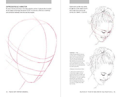 500x400 pocket art portrait drawing the quick guide to mastering - Pocket Drawing