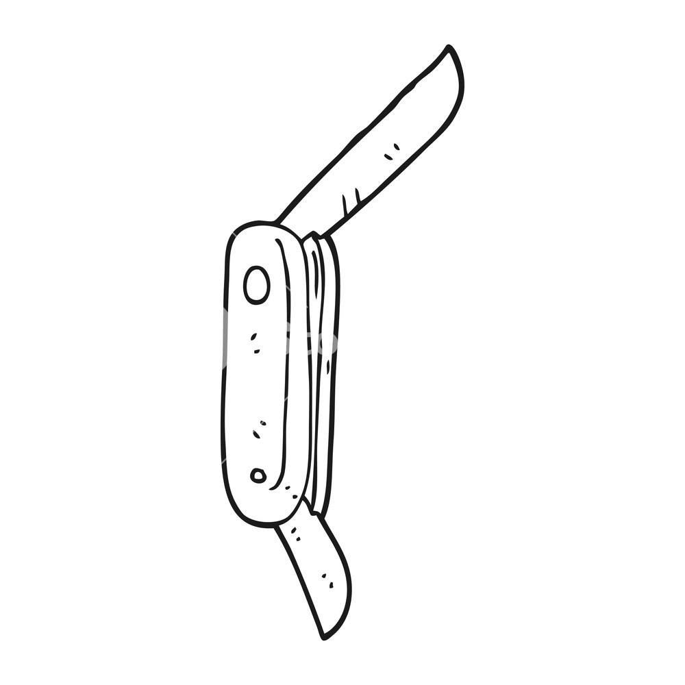 Pocket Knife Drawing at PaintingValley.com | Explore collection of