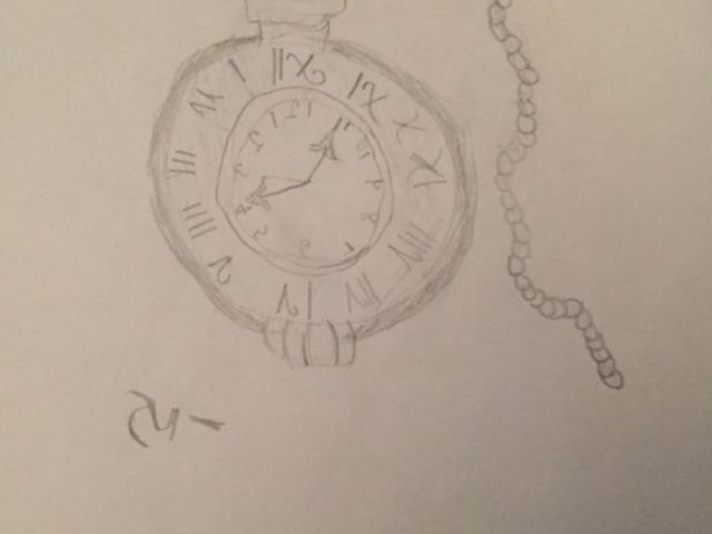 640x480 drawn pocket watch chain drawing - Pocket Watch Chain Drawing