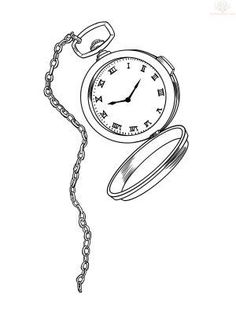 236x314 best pocket watch drawing images awesome tattoos, nautical - Pocket Watch Chain Drawing