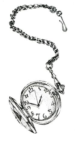 250x472 pocket watch - Pocket Watch Chain Drawing