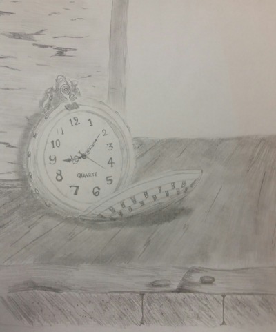 400x481 Pocket Watch Clock Tumblr - Pocket Watch Drawing Tumblr