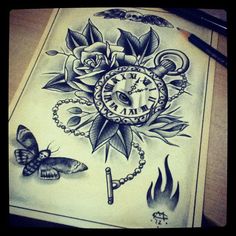 236x236 Drawn Pocket Watch Vine - Pocket Watch Drawing Tumblr