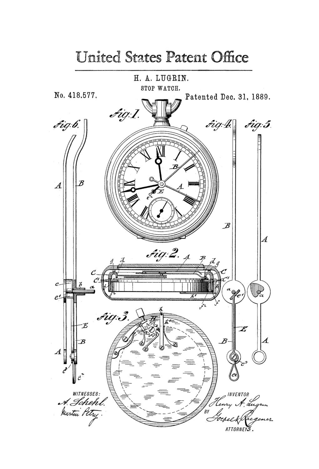 1021x1500 lemania stop watch patent patent print, watch art - Pocket Watch Line Drawing