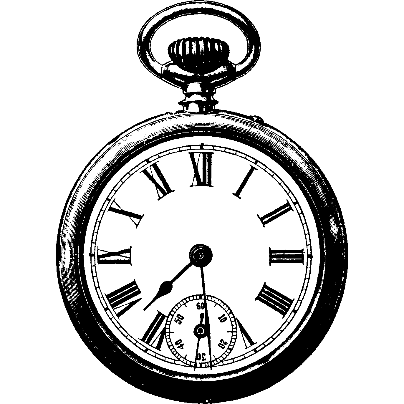 1372x1372 watch clip line art transparent png clipart free download - Pocket Watch Line Drawing