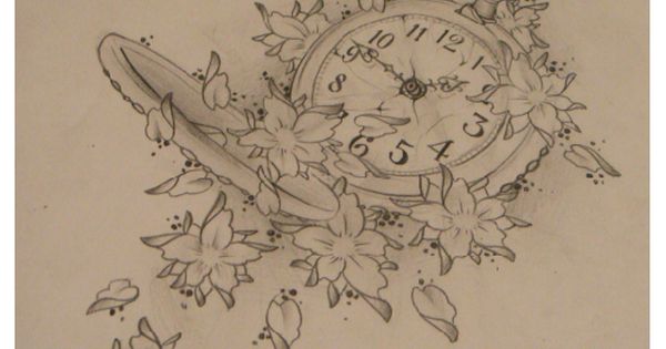 600x315 pocket watch tattoo drawings tattoo idea pocket watch combined - Pocket Watch Tattoo Drawing