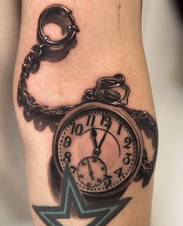 600x741 Chain Pocket Watch Tattoo Tattoo Ideas - Pocket Watch Tattoo Drawing