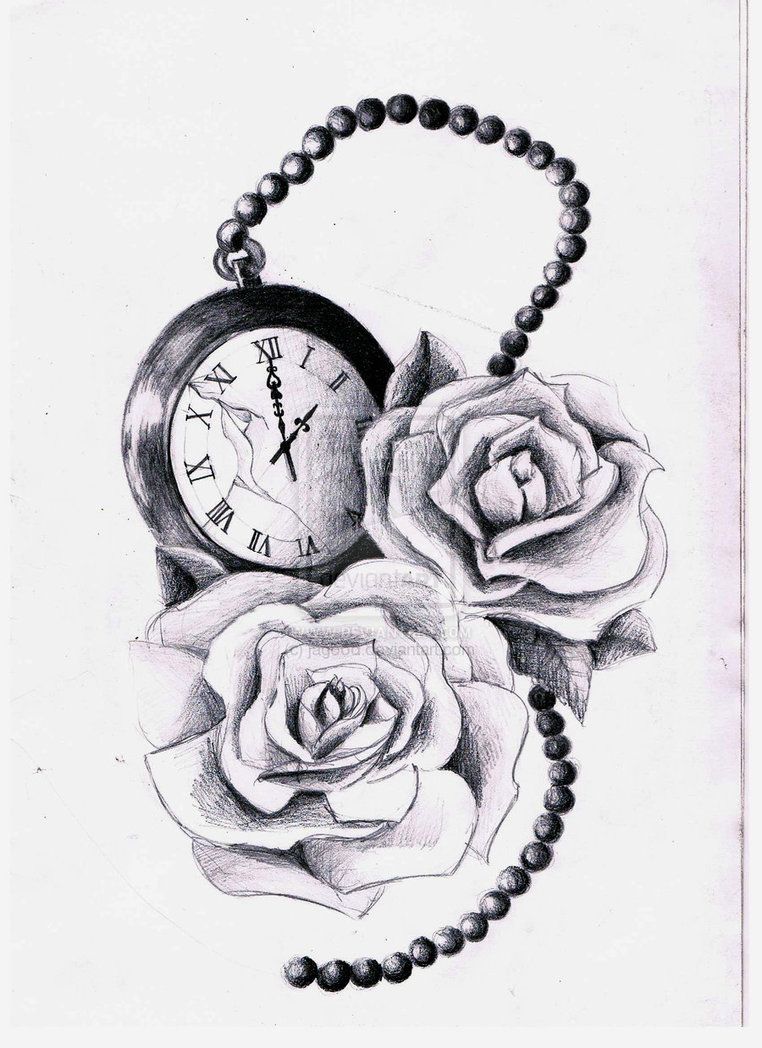 762x1048 roses pocketwatchnow add a bird and a few more flowers and i - Pocket Watch With Roses Drawing