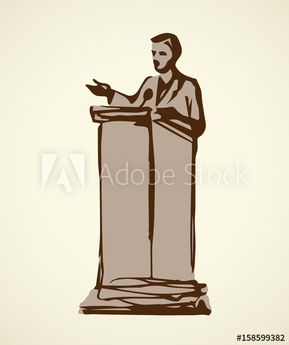 419x500 speaker - Podium Drawing
