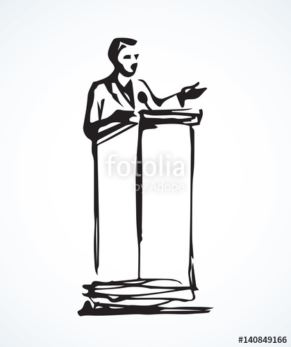 419x500 speaker - Podium Drawing