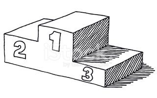 320x200 winners podium drawing stock vectors - Podium Drawing