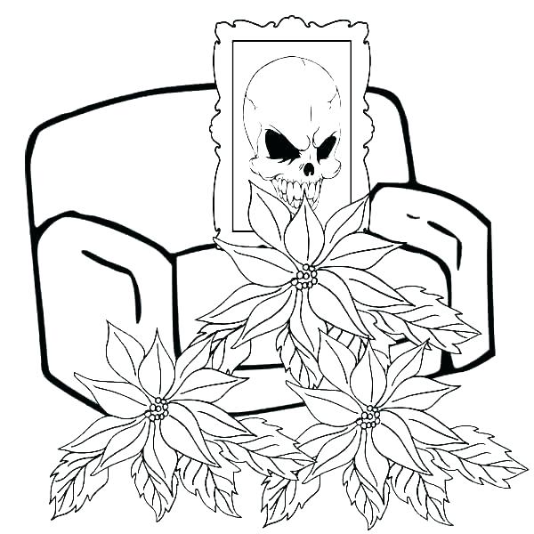 600x600 Poinsettia Coloring Pages Porongurup - Poinsettia Drawing Outline