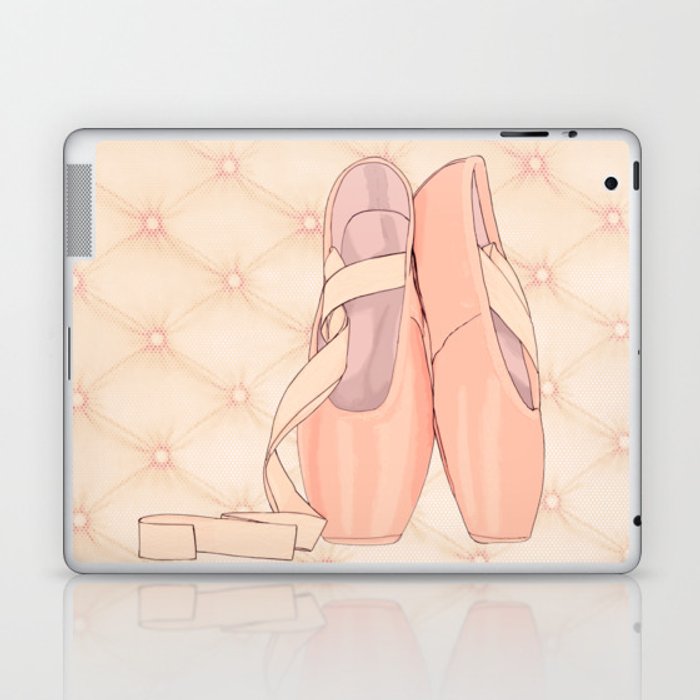 700x700 ballet shoes s drawing laptop ipad skin - Pointe Shoes Drawing