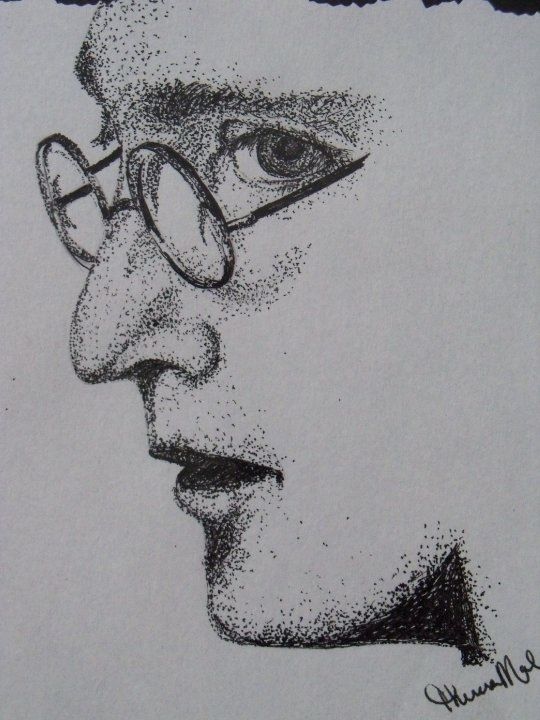 540x720 john lennon pointillism drawing pointillism pointillism - Pointillism Drawing