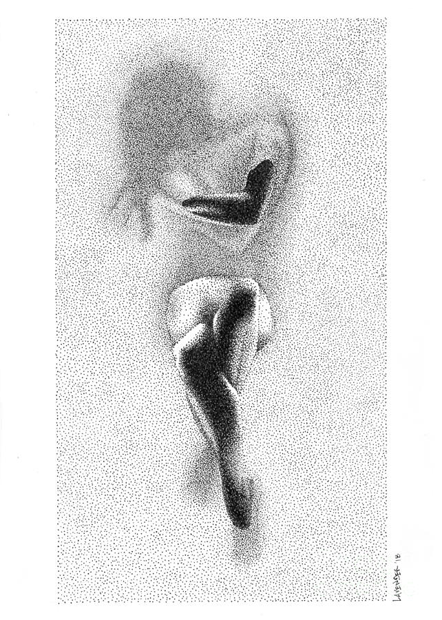 642x900 bath - Pointillism Drawing