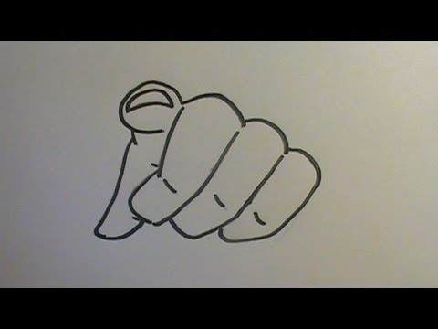 480x360 how to draw a finger pointing - Pointing Finger Drawing