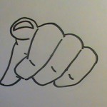 150x150 how to draw a finger pointing - Pointing Finger Drawing