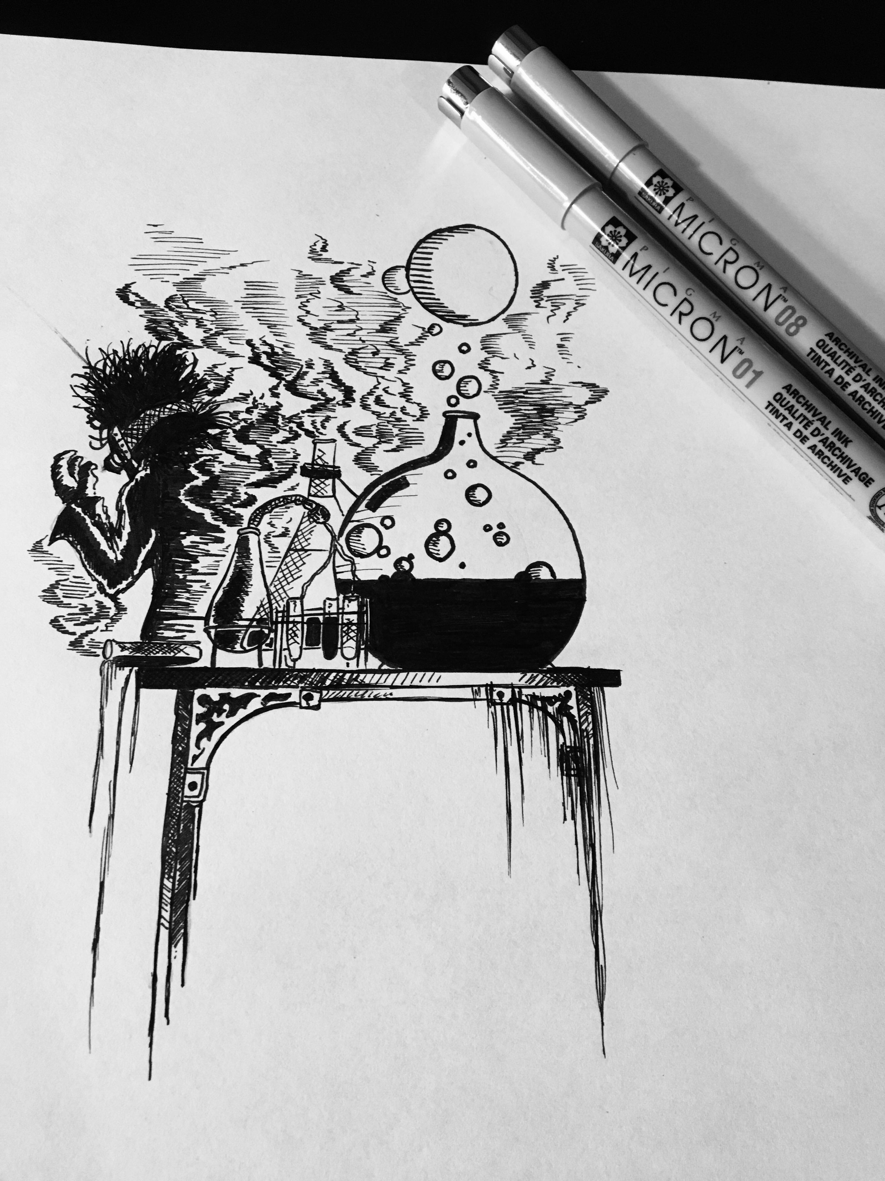 3024x4032 inktober - Poison Drawing