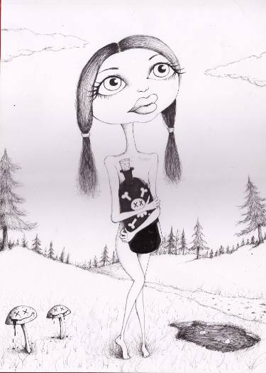 375x525 poison drawings for sale saatchi art - Poison Drawing