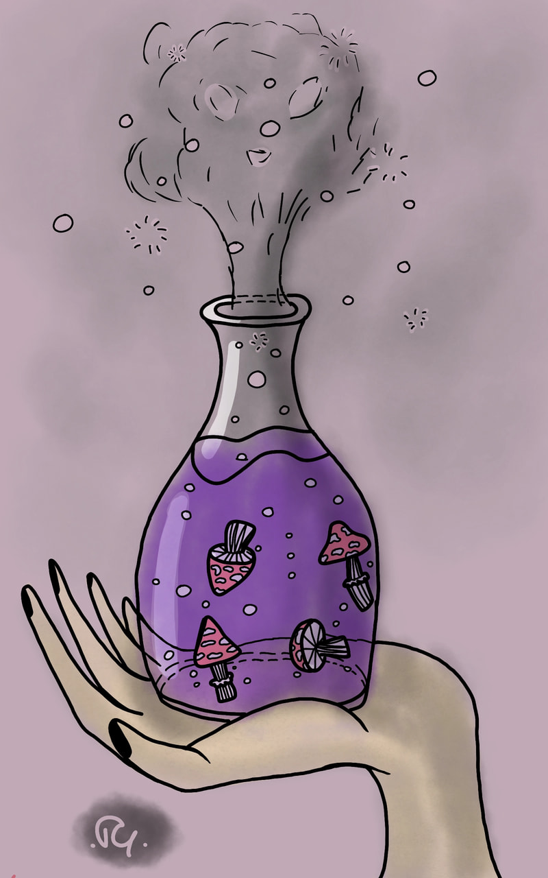 800x1280 inktober poisonous mooshroom poison my fir - Poison Drawing