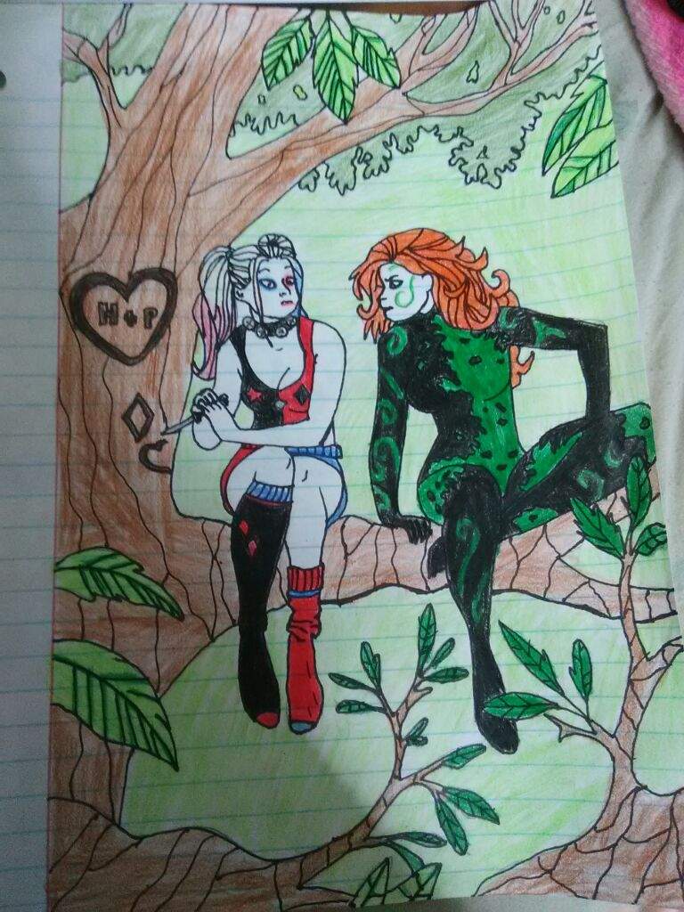 768x1024 harley quinn and poison ivy harley quinn amino - Poison Ivy Drawing