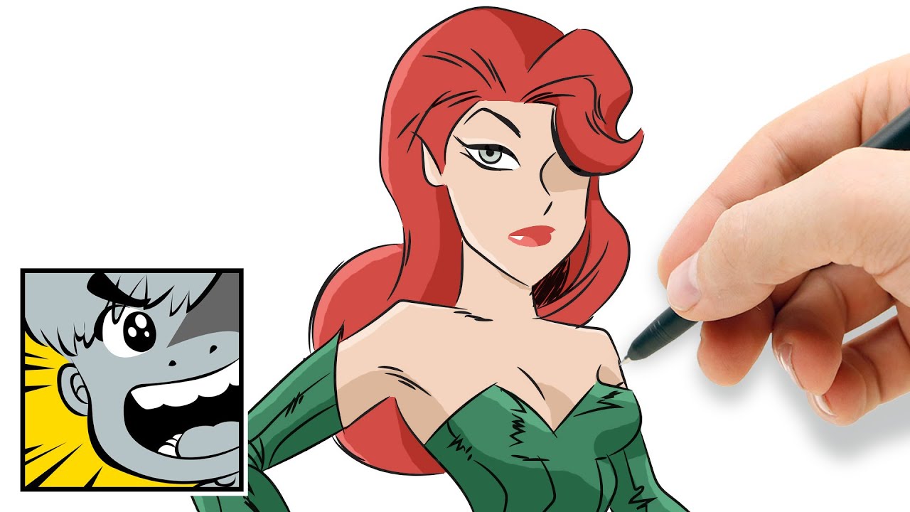 1280x720 how to draw poison ivy - Poison Ivy Drawing
