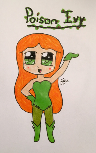 320x510 little poison ivy drawing for tonight - Poison Ivy Drawing