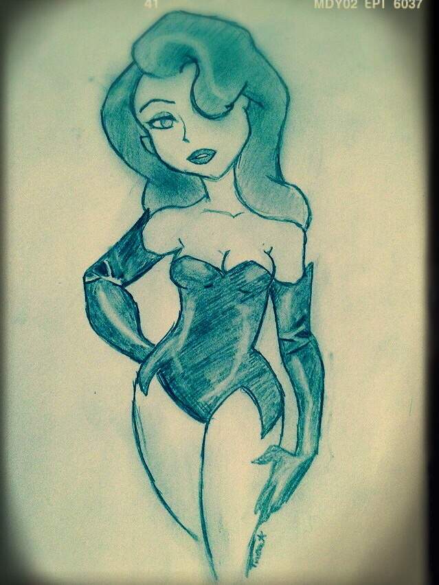 639x852 poison ivy drawing anime amino - Poison Ivy Drawing