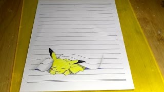 320x180 how to draw pikachu pokemon music jinni - Pokemon 3d Drawing