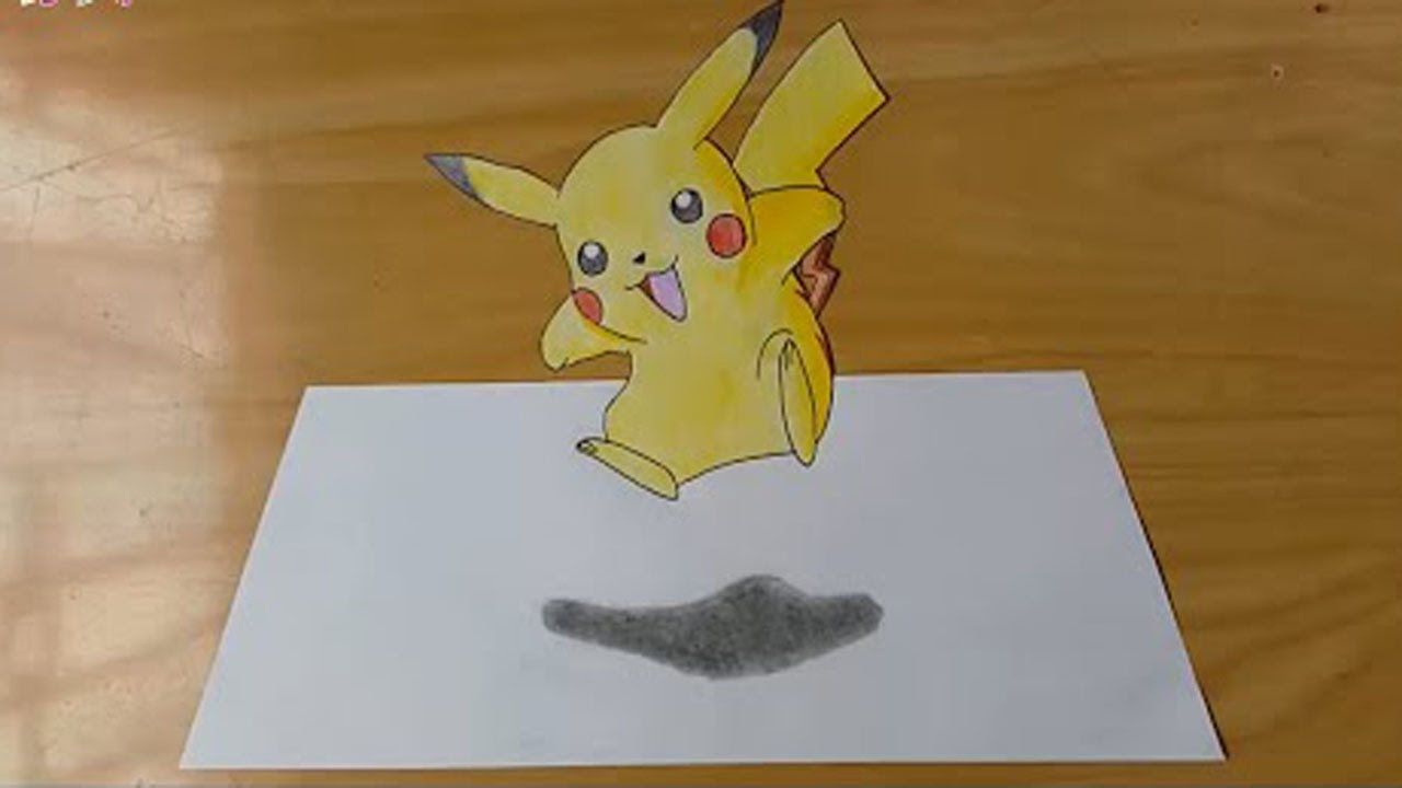 1280x720 how to draw pokemon - Pokemon 3d Drawing