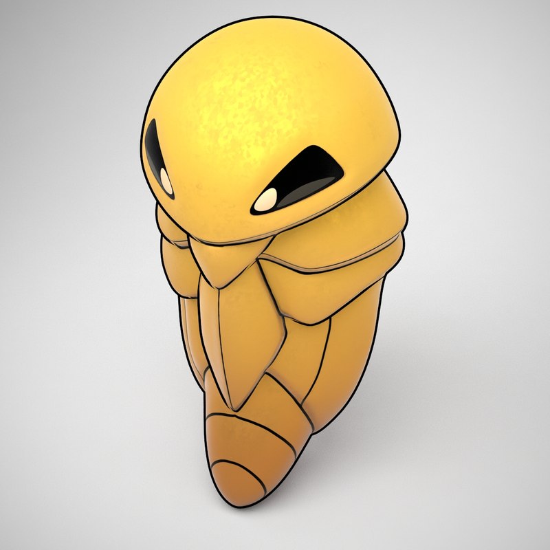 800x800 kakuna pokemon obj - Pokemon 3d Drawing