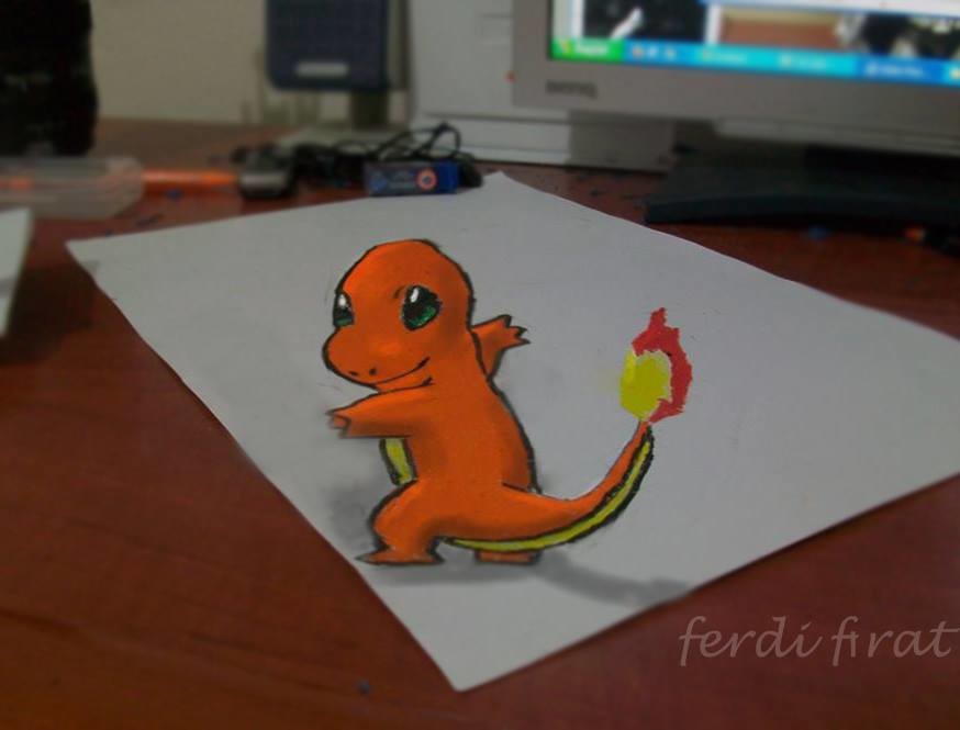 874x665 artstation - Pokemon 3d Drawing