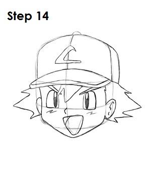 300x388 how to draw ash ketchum - Pokemon Ash Drawing
