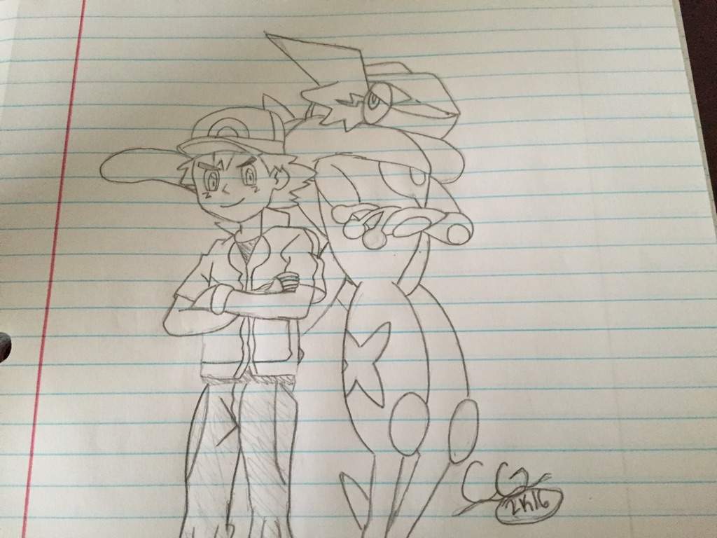 1024x768 pokemon xyz ash and greninja drawing! amino - Pokemon Ash Drawing