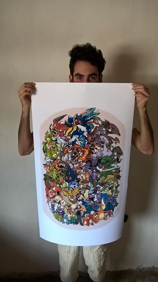 541x960 at last i finished drawing ash with all his pokemon! d pokemon - Pokemon Ash Drawing