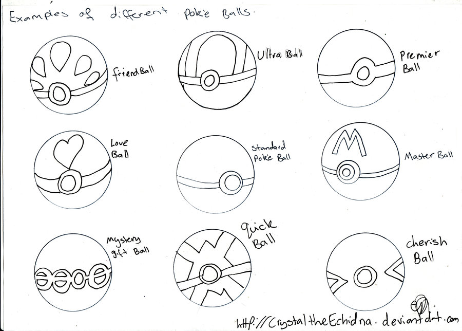 Pokemon Ball Drawing at PaintingValley.com | Explore collection of