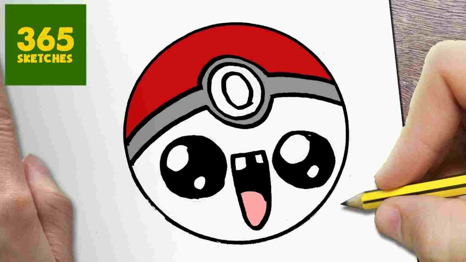 1517x853 rhyoutubecom learn pokemon ball drawing how to draw a pokeball - Pokemon Ball Drawing